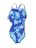 Dolfin Floral Stripes Blue One Piece Swimsuit 18-24 MO / 24 MO - photo 1