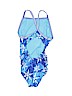 Dolfin Floral Stripes Blue One Piece Swimsuit 18-24 MO / 24 MO - photo 2