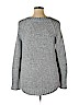 Ann Taylor 100% Cotton Gray Pullover Sweater Size XL - photo 2