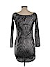 mYTH 100% Polyester Gray Cocktail Dress Size L - photo 2