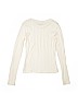 American Eagle Outfitters 100% Cotton Solid Ivory Long Sleeve T-Shirt Size XS (kids) - photo 2