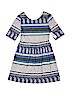 Old Navy 100% Cotton Print Blue Dress Size 8 - photo 1
