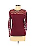 H&M Burgundy Long Sleeve Top Size S - photo 1