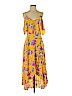 Forever 21 100% Rayon Yellow Casual Dress Size S - photo 1