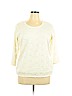 Coldwater Creek Ivory 3/4 Sleeve Blouse Size XL - photo 1