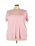 PIPHANY Pink Short Sleeve Top Size 3X - photo 1