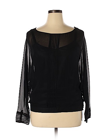 Spenser Jeremy Long Sleeve Silk Top (view 1)