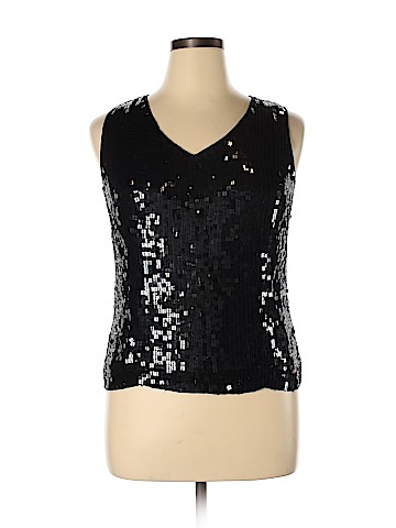 Alfani Sleeveless Silk Top (view 1)