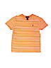 Polo by Ralph Lauren 100% Cotton Stripes Orange Short Sleeve T-Shirt Size 8 - photo 1