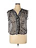a.n.a. A New Approach 100% Polyester Black Short Sleeve Blouse Size XL (petite) - photo 1