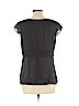 Ann Taylor LOFT 100% Polyester Black Short Sleeve Blouse Size 14 - photo 2