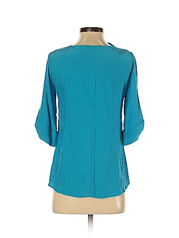 Britt Ryan 3/4 Sleeve Silk Top (view 2)