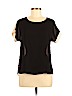 Monteau 100% Polyester Black Short Sleeve Blouse Size M - photo 1