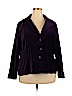 Joan Rivers 100% Polyester Purple Blazer Size 2X - photo 1