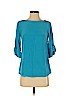 Britt Ryan 100% Silk Blue 3/4 Sleeve Silk Top Size XS - photo 1