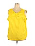 Kathleen Kirkwood 100% Polyester Yellow Sleeveless Blouse Size 2X - photo 1