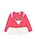Nannette Graphic Red Long Sleeve Top Size 3T - photo 1