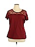 Simply Styled Burgundy Short Sleeve Top Size XL - photo 1