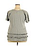 Sundance 100% Cotton Gray Short Sleeve Top Size XL - photo 2