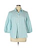 George Blue Long Sleeve Button-Down Shirt Size XXL - photo 1