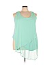 Lane Bryant Green Sleeveless Blouse Size 22 - 24 - photo 1