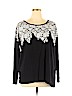 Kensie Black Long Sleeve Top Size XL - photo 1