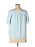Universal Thread 100% Lyocell Blue Short Sleeve Blouse Size XL - photo 2