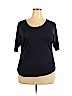 Cato Blue Short Sleeve Top Size XL - photo 1