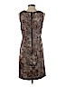 Ann Taylor LOFT 100% Polyester Brown Casual Dress Size 4 (petite) - photo 2