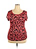 Free Kisses Pink Short Sleeve Top Size XL - photo 1