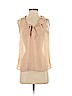 Ann Taylor LOFT 100% Polyester Tan Sleeveless Blouse Size S (petite) - photo 1