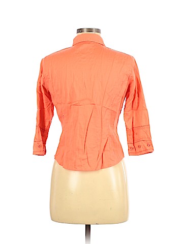 Ann Taylor LOFT 3/4 Sleeve Button-Down Shirt (view 2)