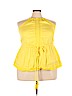 Lane Bryant 100% Cotton Yellow Sleeveless Blouse Size 18 - photo 1