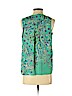 Collective Concepts 100% Polyester Green Sleeveless Blouse Size S (petite) - photo 2