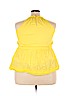 Lane Bryant 100% Cotton Yellow Sleeveless Blouse Size 18 - photo 2