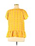 a.n.a. A New Approach 100% Polyester Yellow Short Sleeve Blouse Size XL (petite) - photo 2