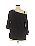 INC International Concepts Black 3/4 Sleeve Top Size XL - photo 2