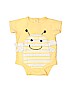 BABIES R US 100% Cotton Yellow Short Sleeve Onesie 0-3 MO / 3 MO - photo 1