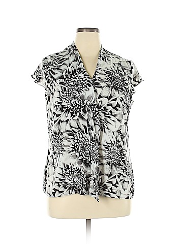 Worthington Short Sleeve Blouse (view 1)