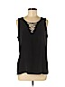 Eileen Fisher 100% Silk Black Sleeveless Silk Top Size M - photo 1