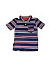 Carter's 100% Cotton Stripes Blue Short Sleeve Polo Size 2T - photo 1