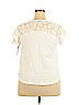 Merona 100% Cotton White Short Sleeve Top Size XL - photo 2