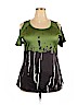 Unbranded Green Short Sleeve Blouse Size XXL - photo 1