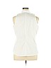 New York & Company White Sleeveless Button-Down Shirt Size XL - photo 2