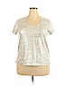 Gap Silver Short Sleeve Top Size XL - photo 1