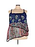 Torrid 100% Polyester Blue Sleeveless Blouse Size 3X Plus (3) - photo 1