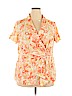 Chadwicks Orange Short Sleeve Blouse Size 18W - photo 1