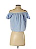 Forever 21 100% Cotton Blue Short Sleeve Blouse Size S - photo 2