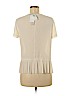 Banana Republic Factory Store 100% Polyester Ivory Short Sleeve Blouse Size S (petite) - photo 2