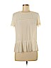 Banana Republic Factory Store 100% Polyester Ivory Short Sleeve Blouse Size S (petite) - photo 1
